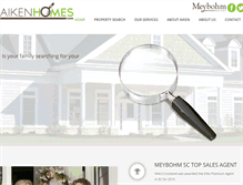 Tablet Screenshot of aikenhomes.com